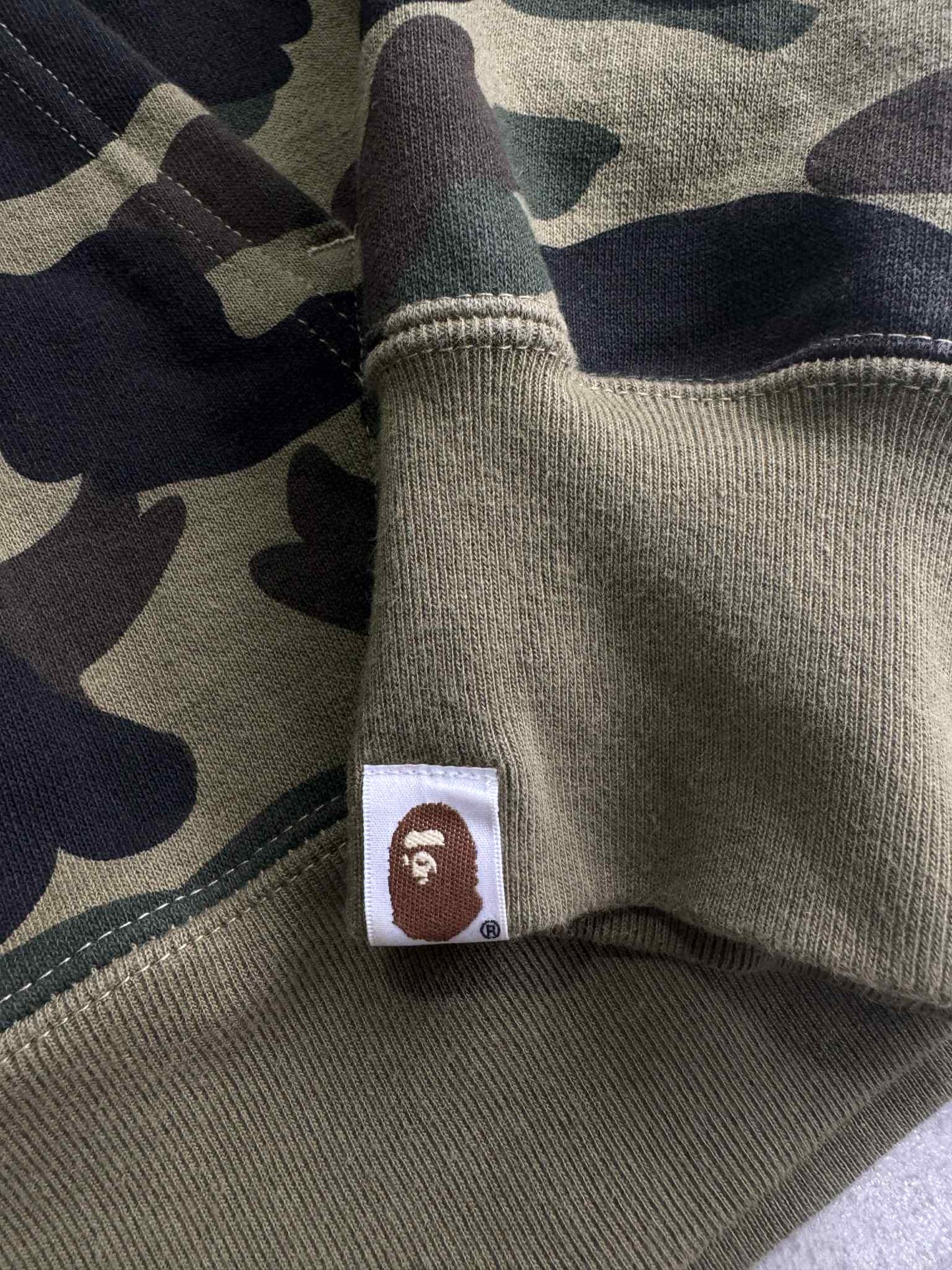 Bape 1st Camou Green Full Zip Hoodie