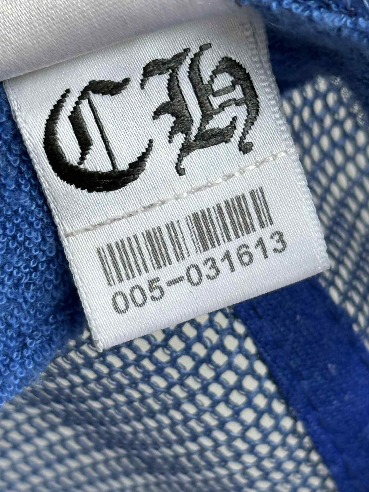 Chrome Hearts Red on Blue Trucker Hat