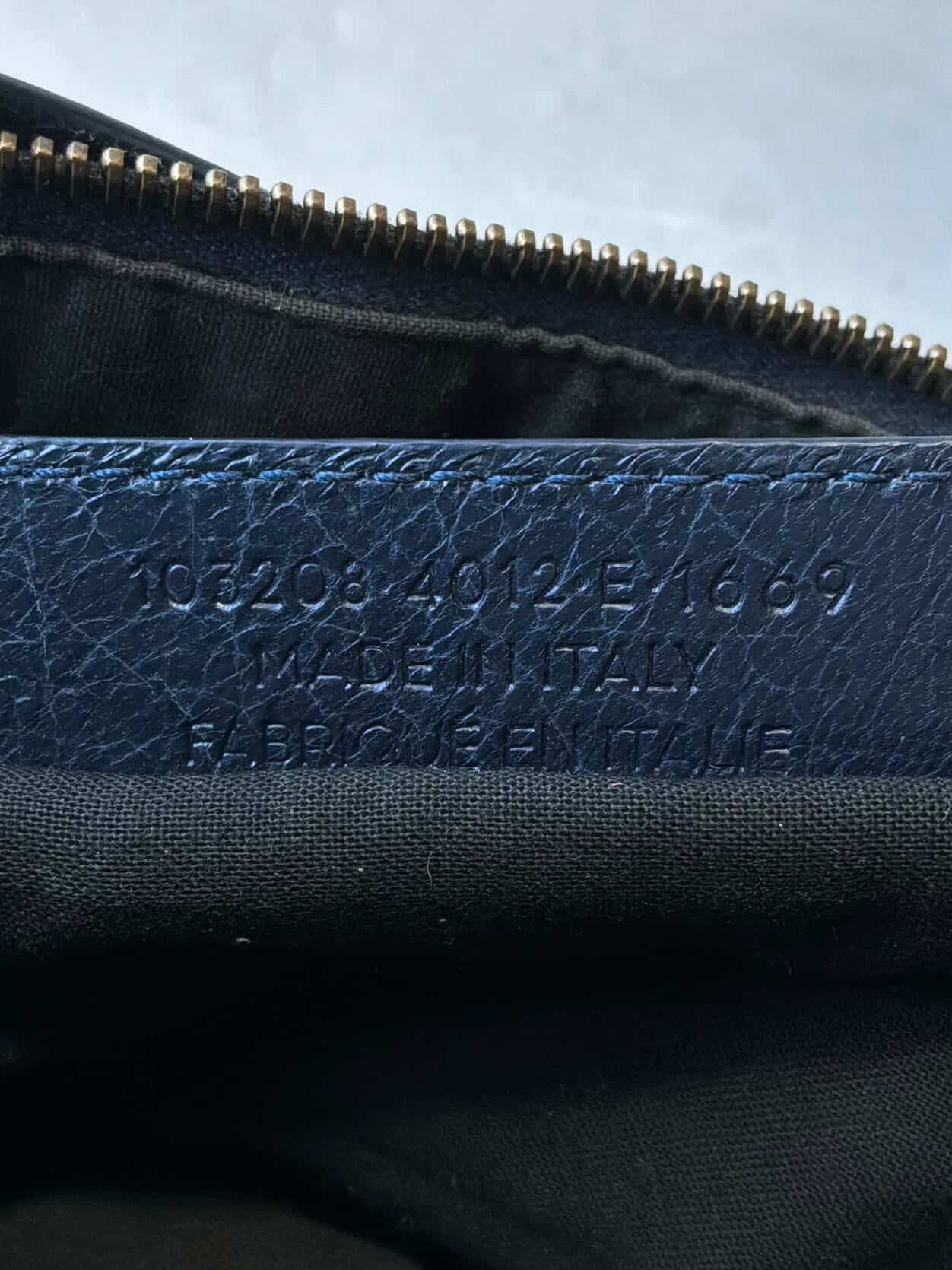 Balenciaga Le First Navy Lambskin Bag