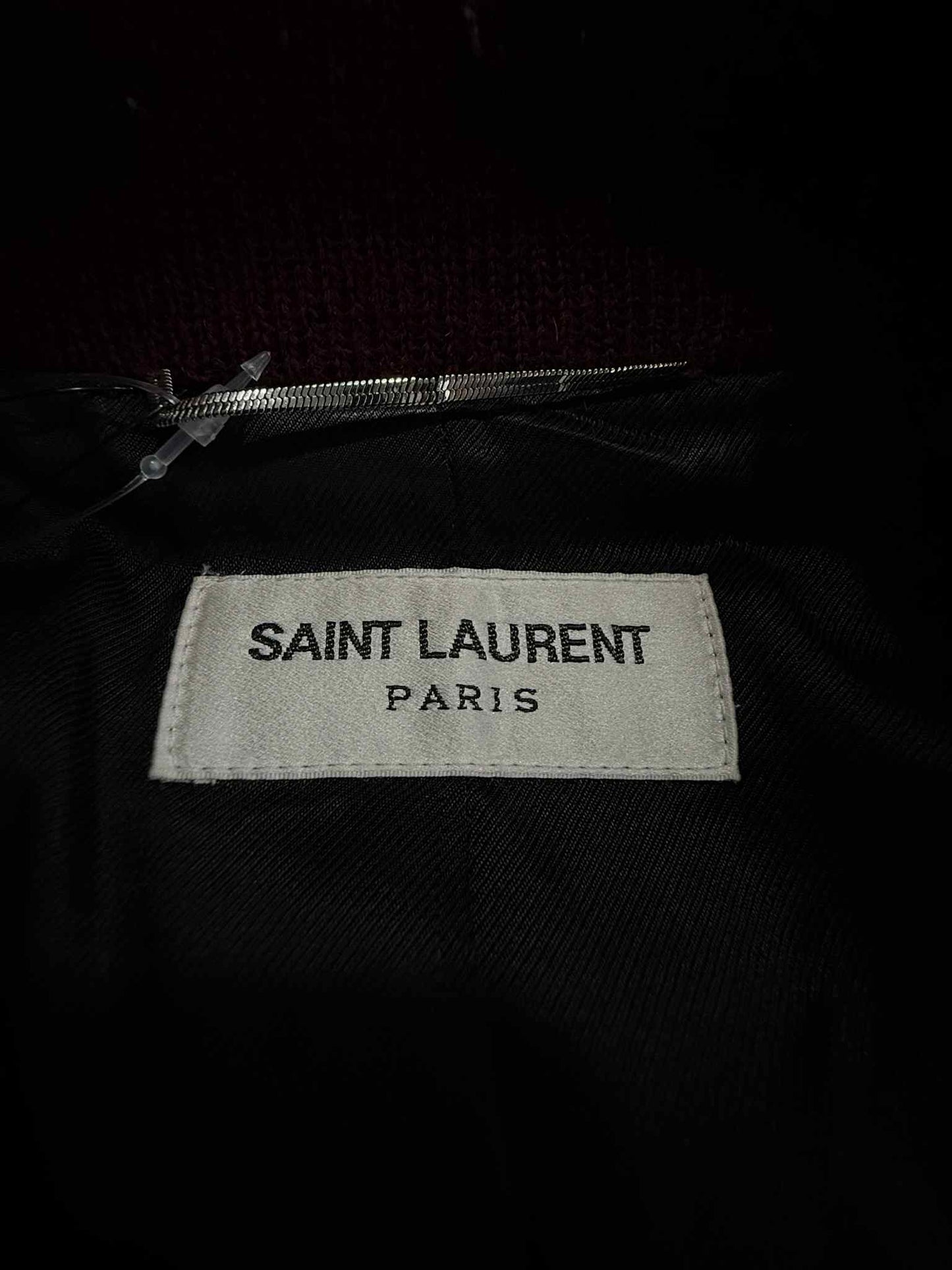 Saint Laurent Paris Teddy Bomber Jacket