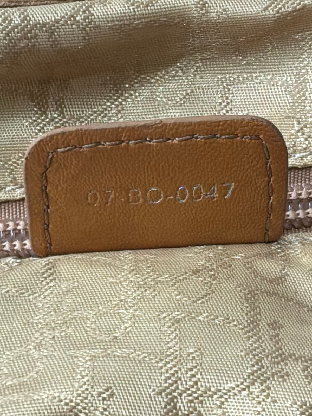 Dior Galliano Era Whipstitch Large Hobo Bag