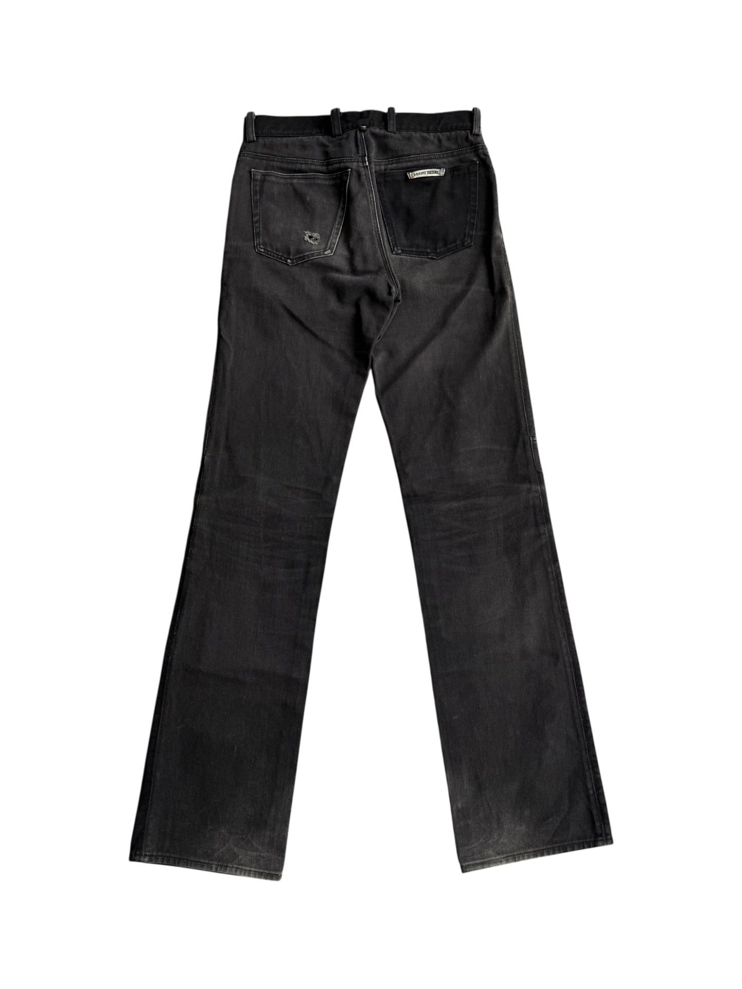 Vintage Chrome Hearts ‘Fleur Knee’ Flare Pants