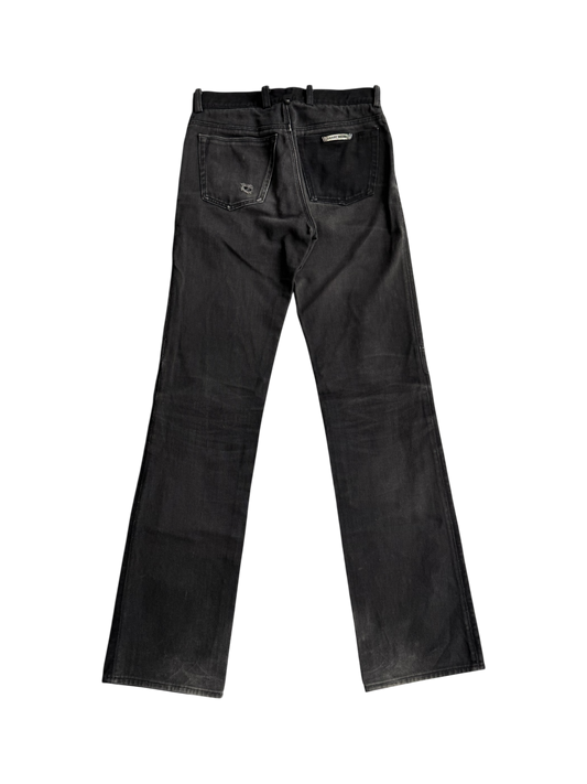 Vintage Chrome Hearts ‘Fleur Knee’ Flare Pants