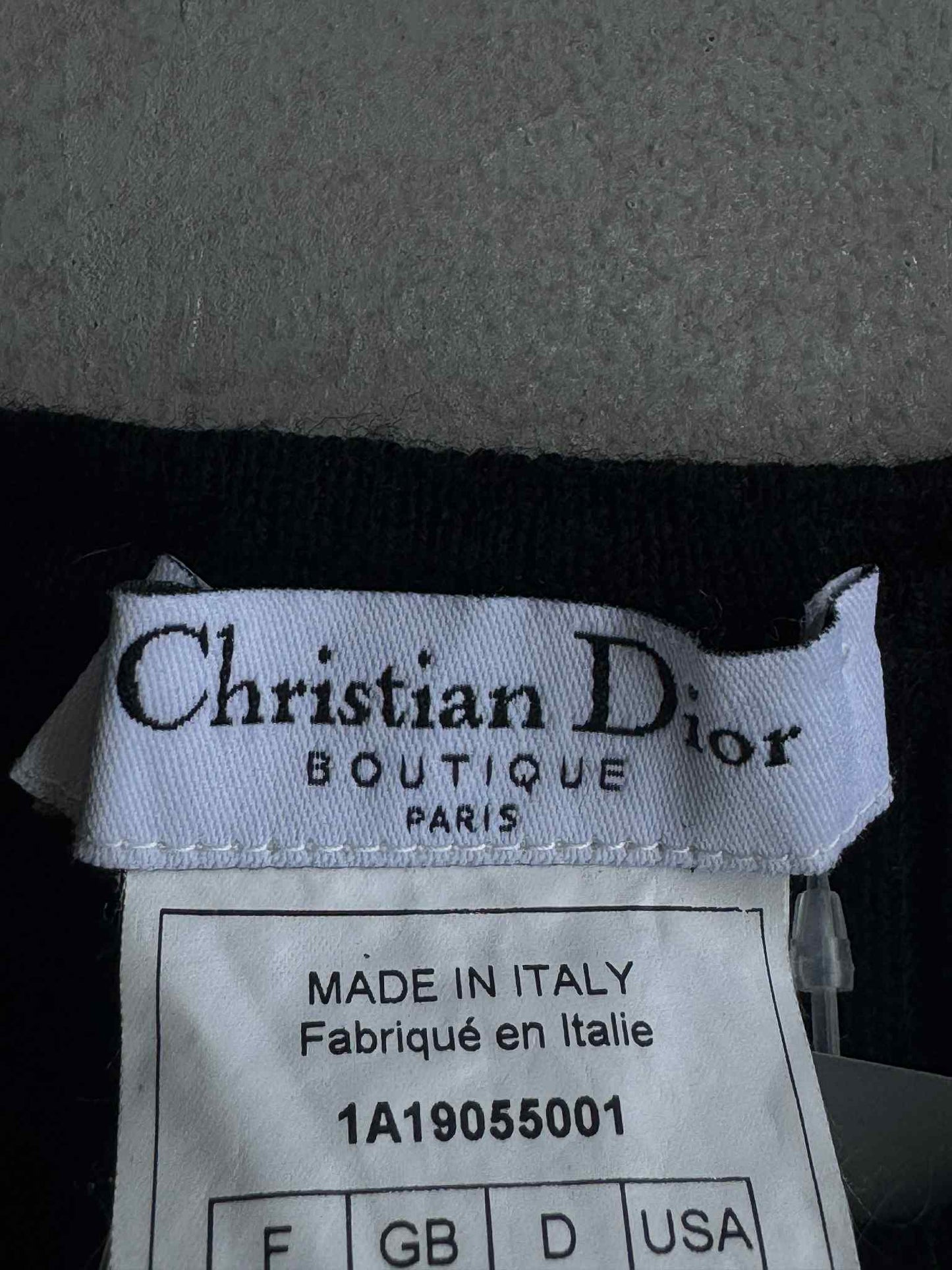 Christian Dior Short Sleeve Navy Blue Sweater