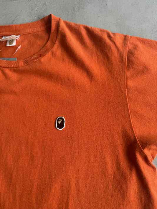 Bape Basic Small logo Orange Shirt