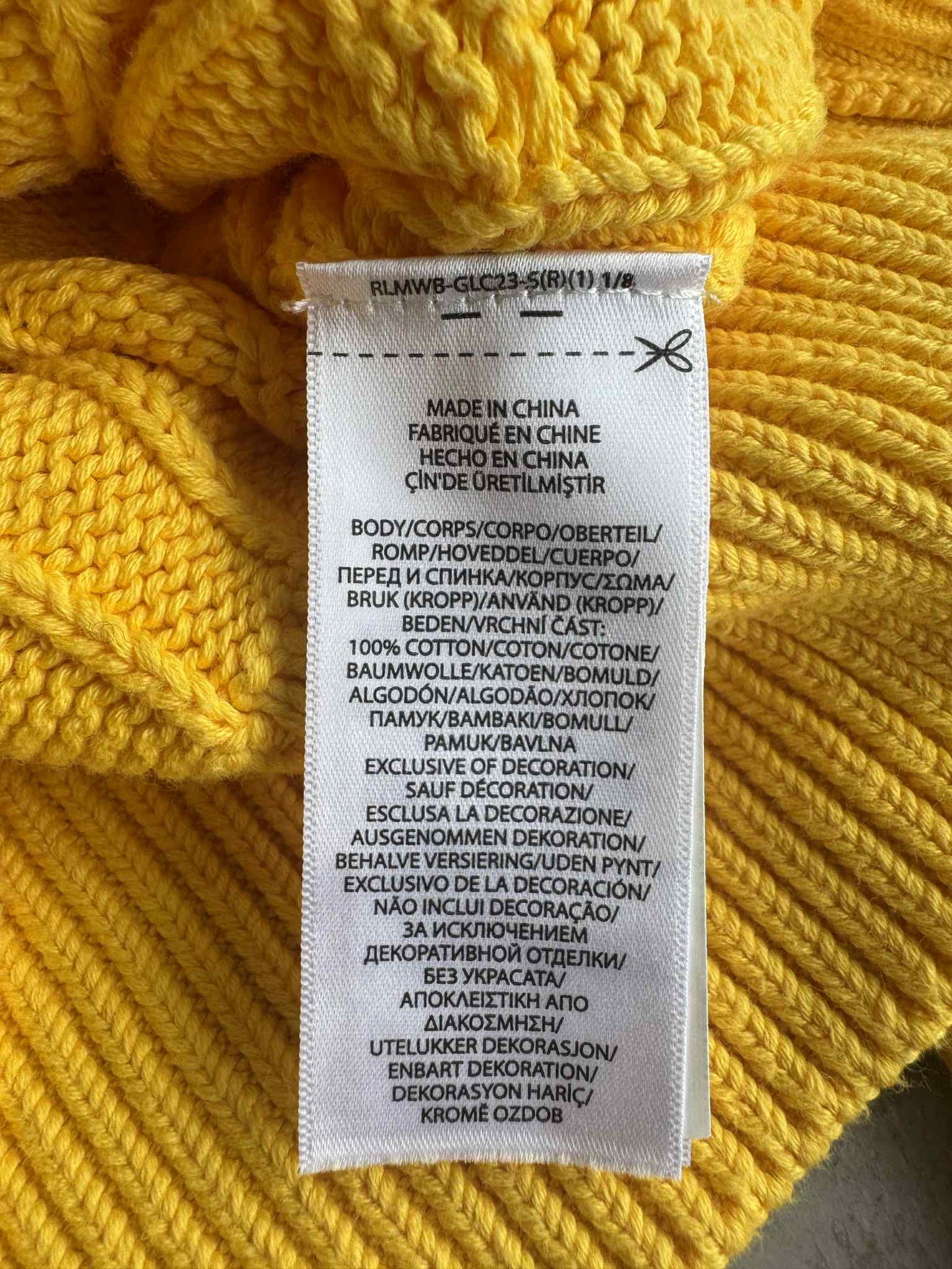 Ralph Lauren Yellow Knit Sweater