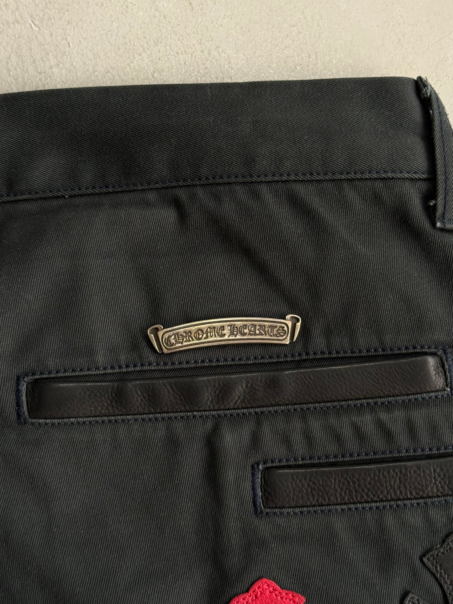 Chrome Hearts Spiderman Cross Patches Chino Pants