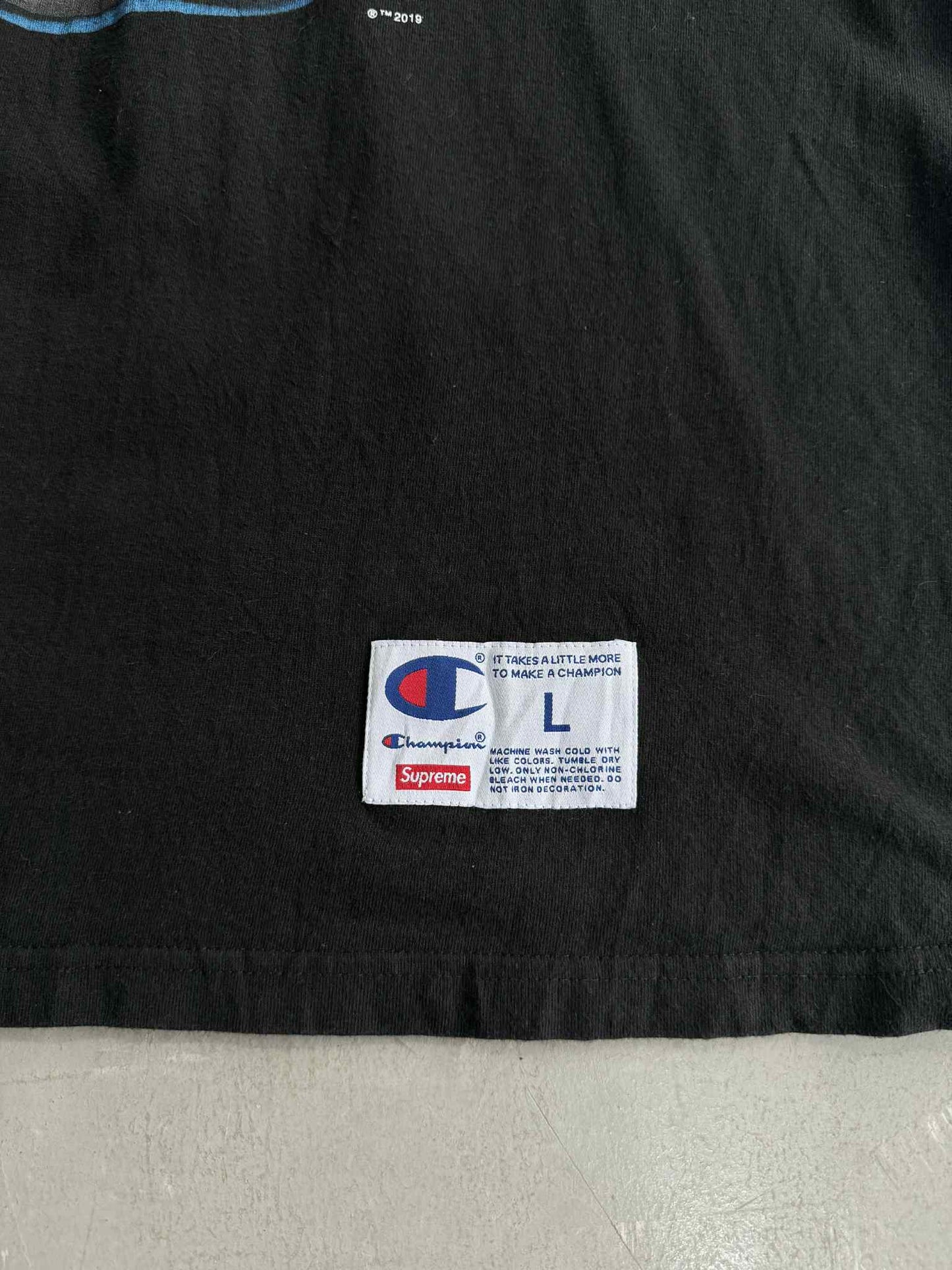 Supreme Champion Black Short Sleeve Top