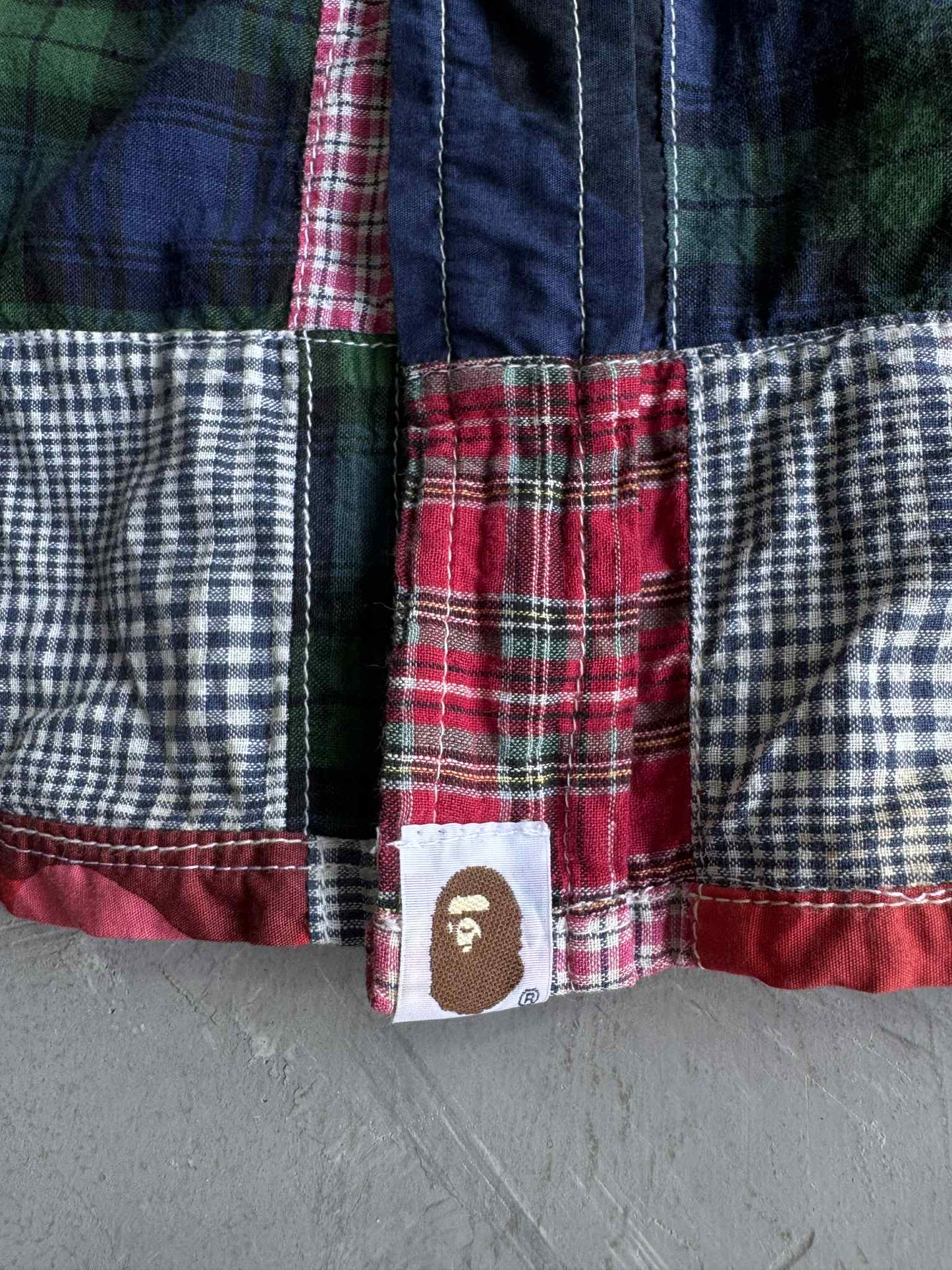 Bape Patchwork Button Up Shirt
