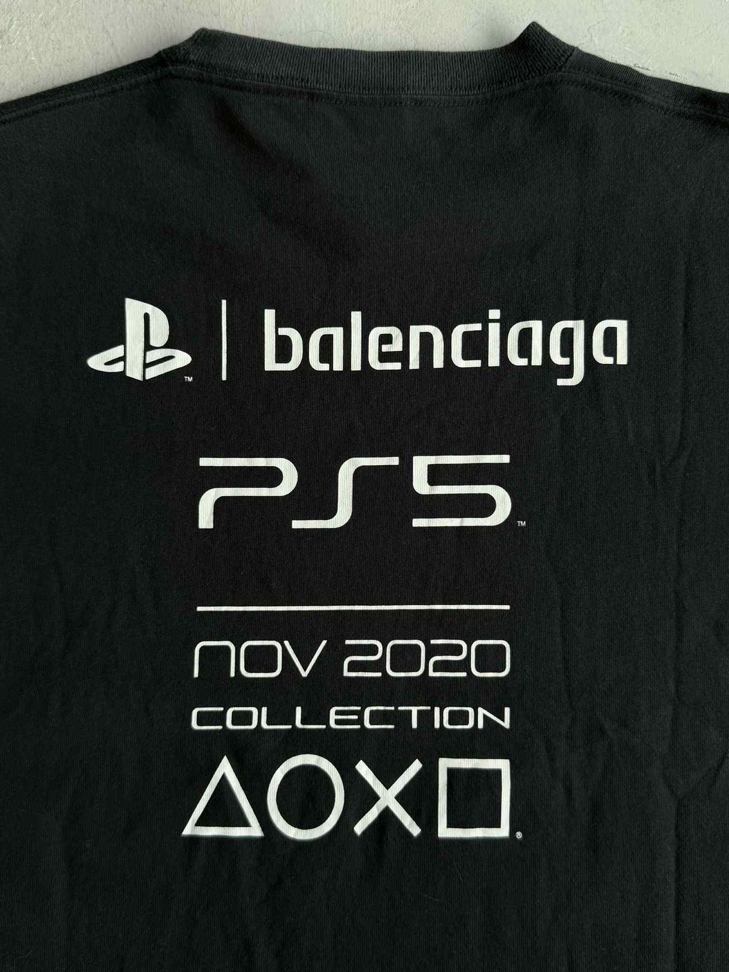 Balenciaga Ps5 Black tee
