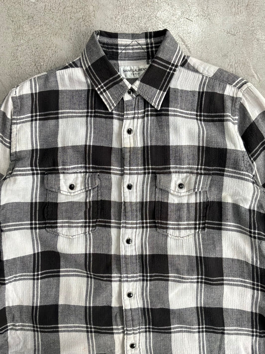 Saint Laurent Paris Checkered Flannel