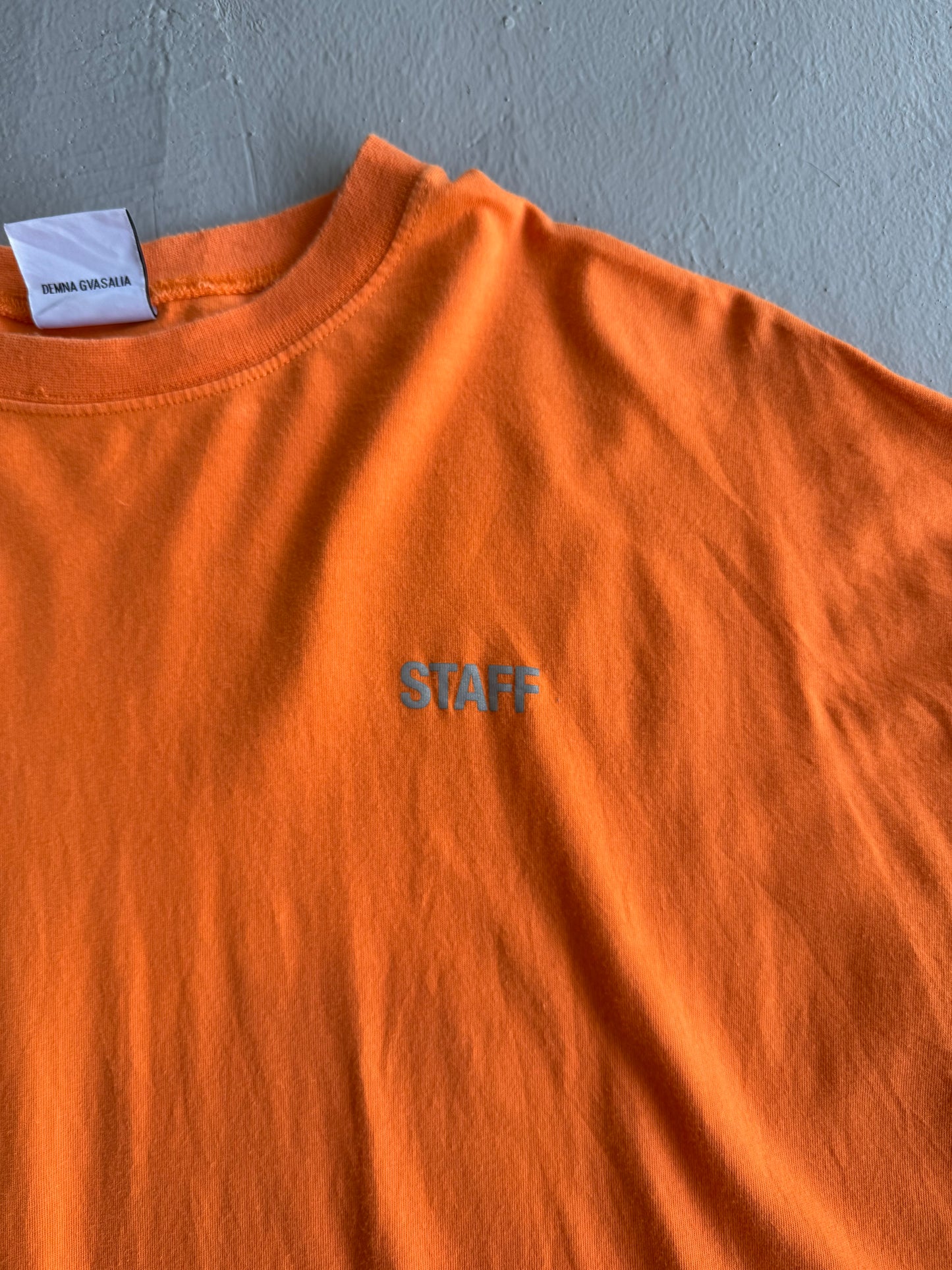 Vetements ‘Staff’ 3M Reflective Tee
