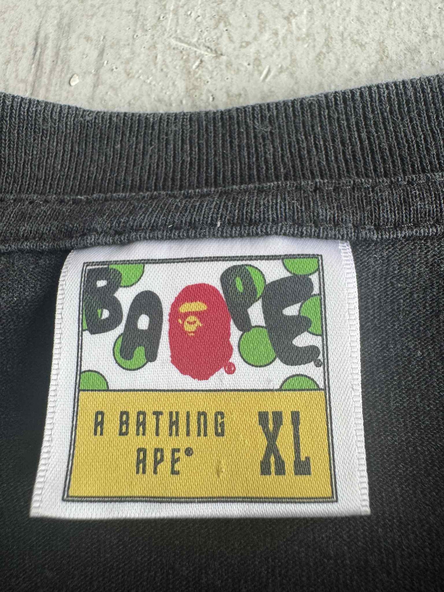 Bape Big Head Camou Black Shirt