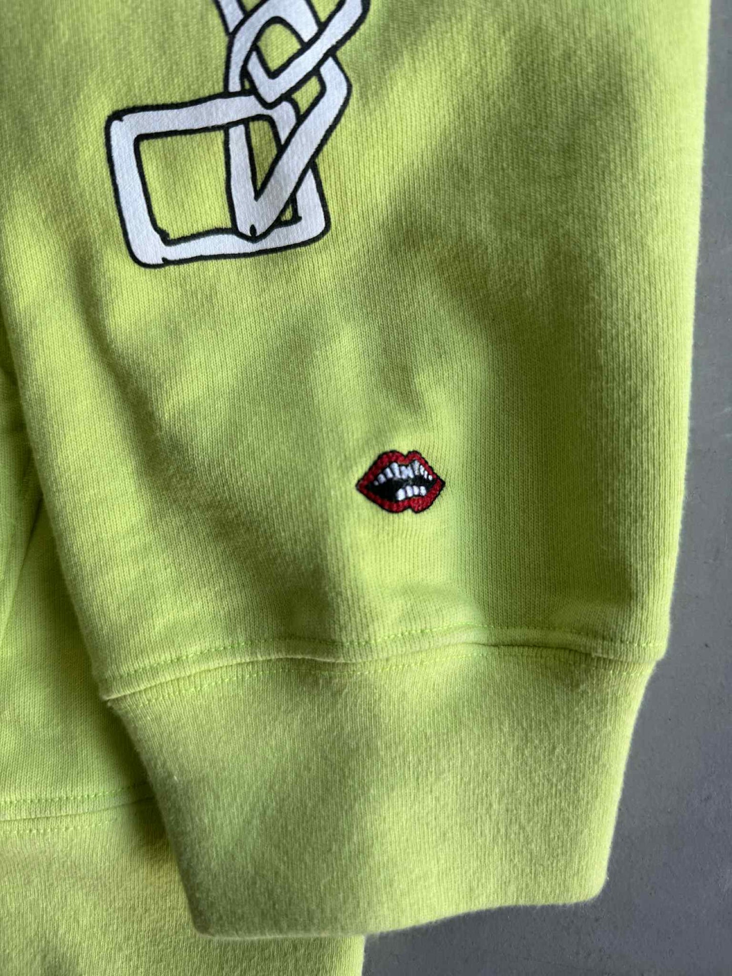 Chrome Hearts Matty Boy Lime Green Chainlink Hoodie