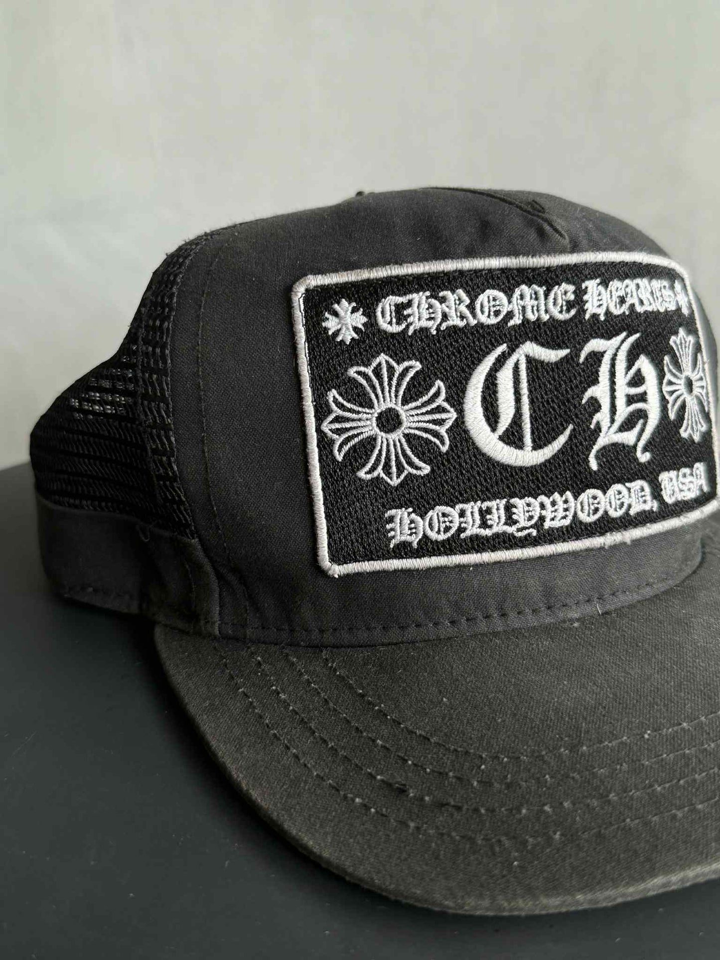 Chrome Hearts Black on Black Trucker Hat