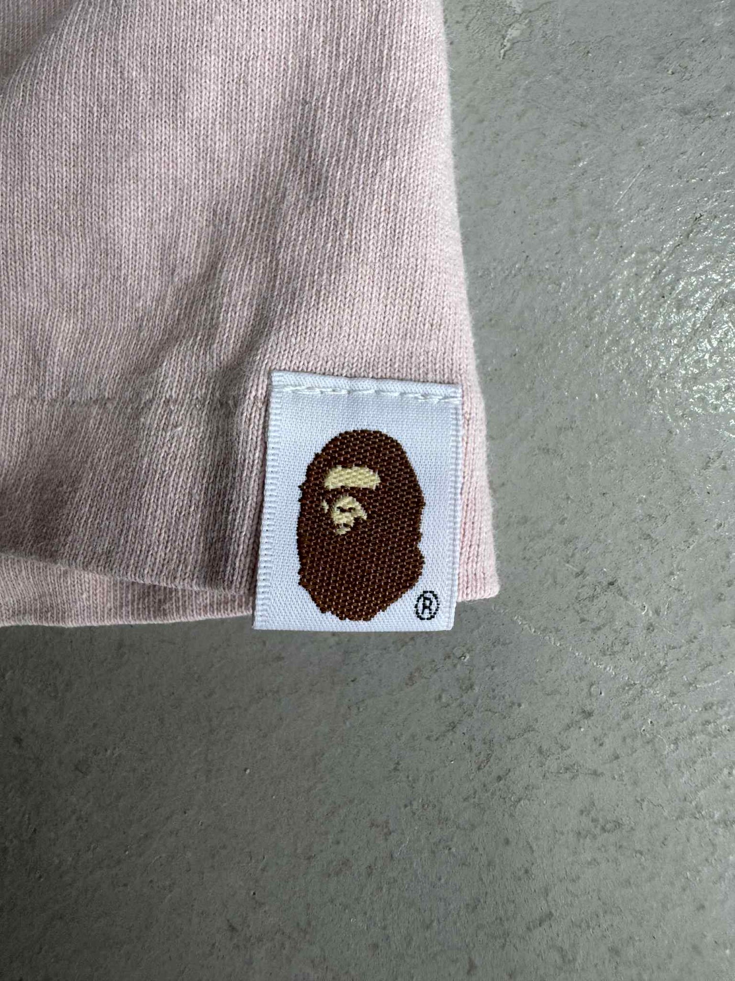 Bape APE HEAD Pink Shirt