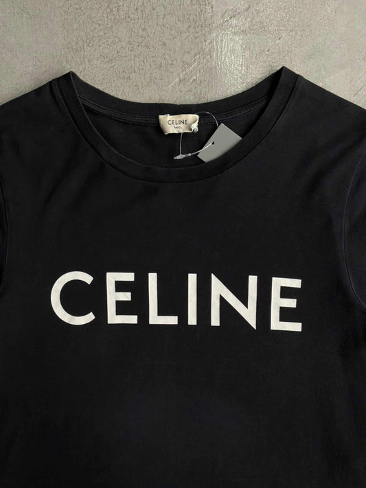 Celine Womens Script Tee