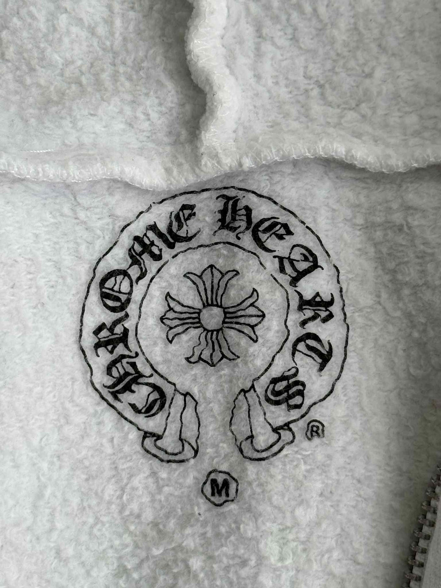 Chrome Hearts Full Print Logo Zip Up Hoodie
