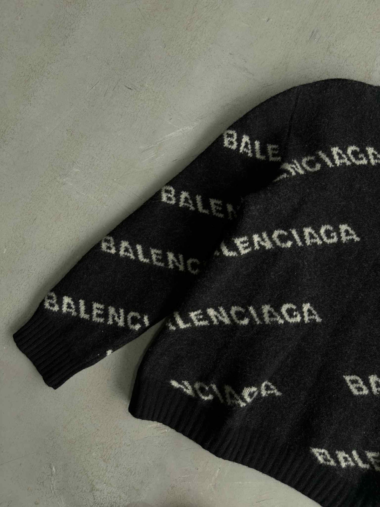 Balenciaga Women’s allover Logo Crewneck