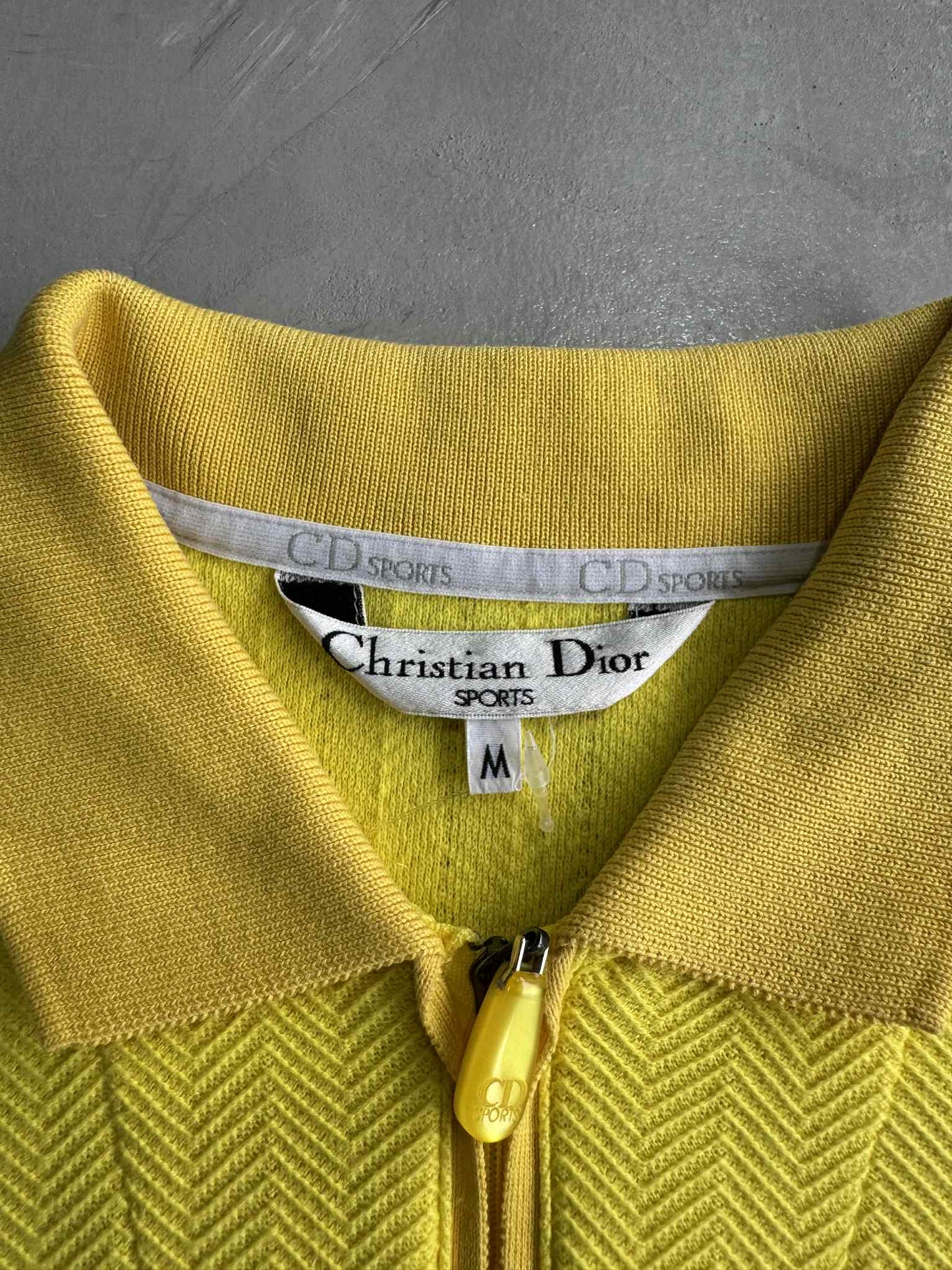 Vintage Christian Dior Sports Yellow Polo shirt