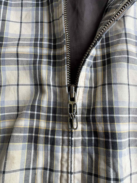 Balenciaga Plaid Bomber Jacket