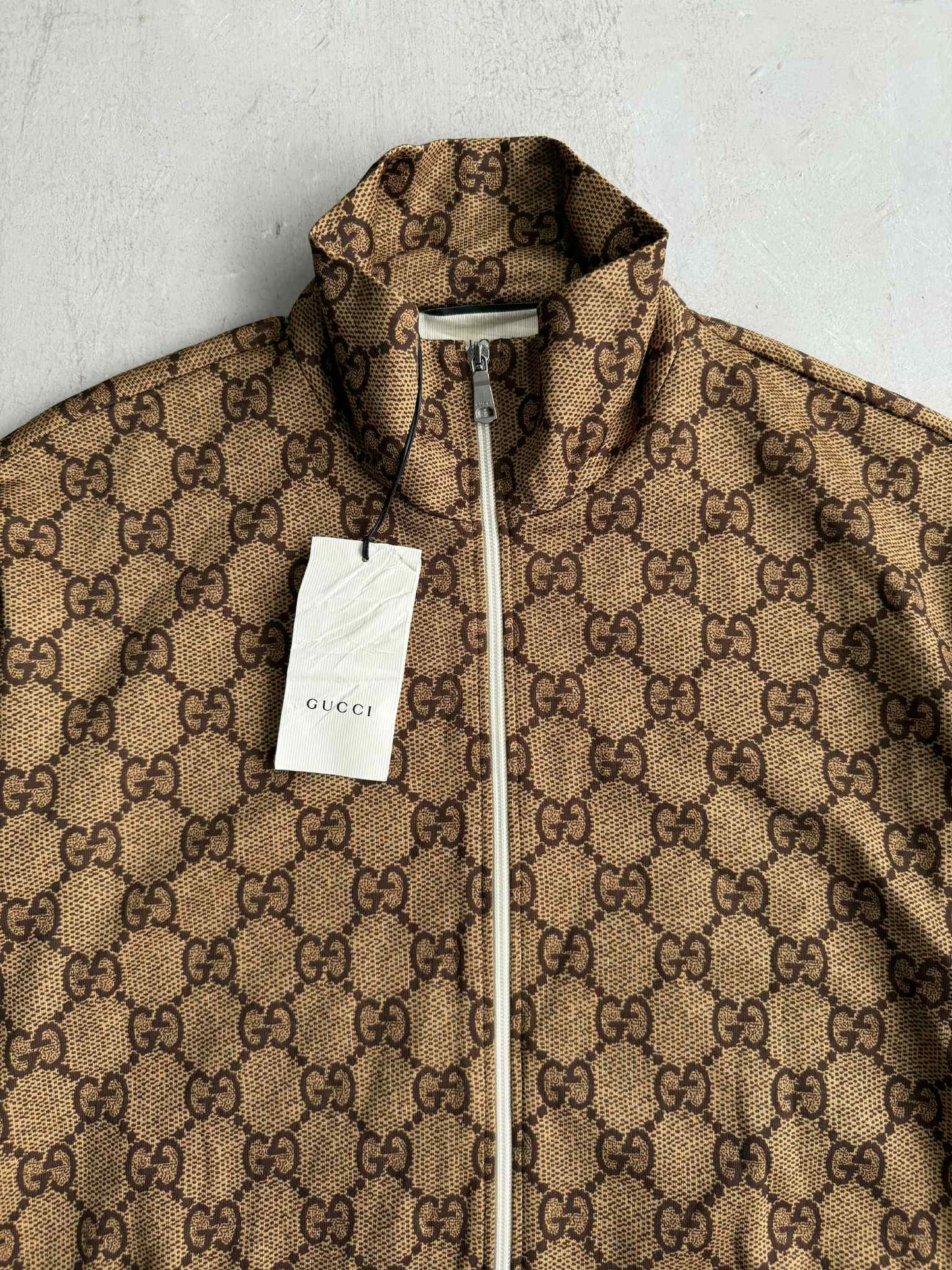 Gucci zip Jacket Monogram Monkey Back Design
