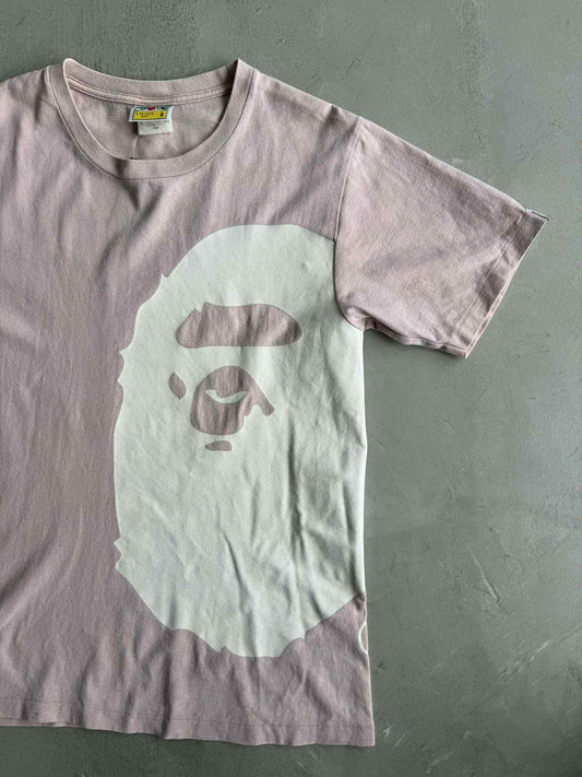 Bape APE HEAD Pink Shirt