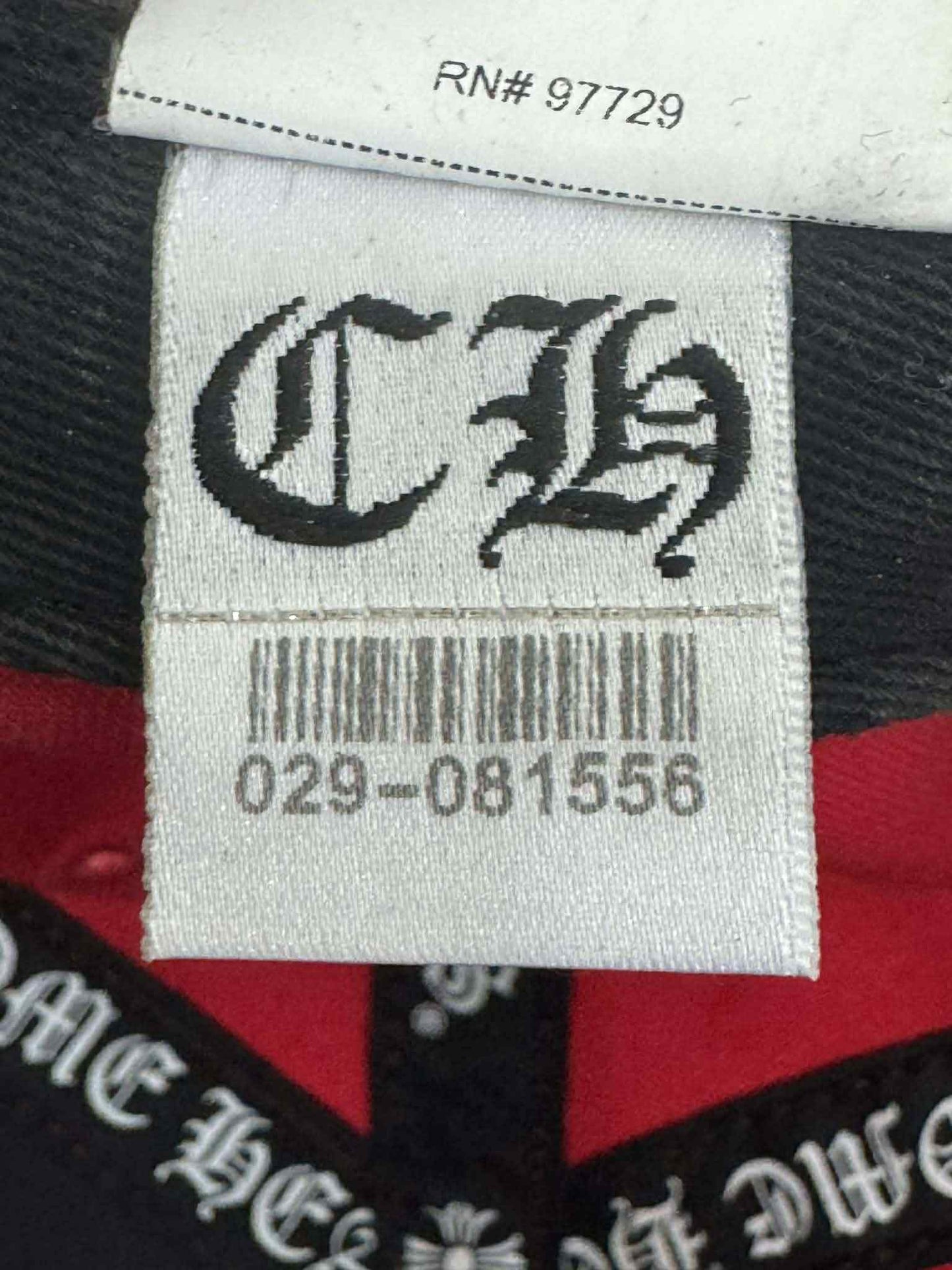 Chrome Hearts Red CH imbroidered Baseball Cap
