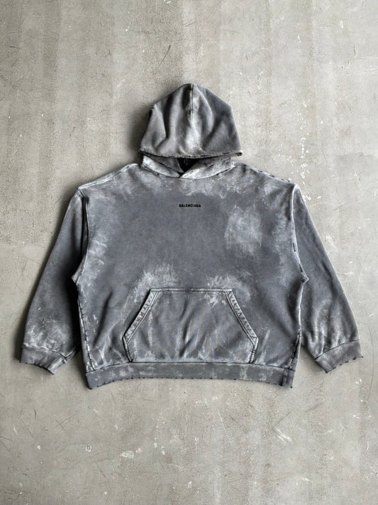 Balenciaga Tie Dye Distressed Hoodie