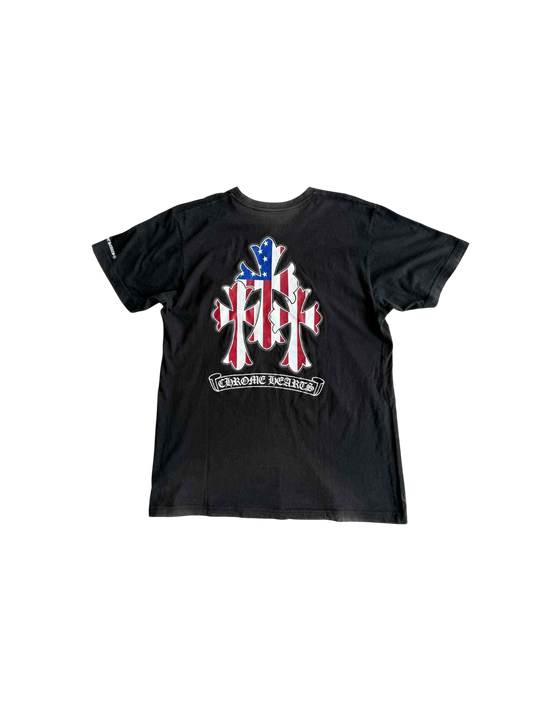 Chrome Hearts Tripple Cross National Flag Tee