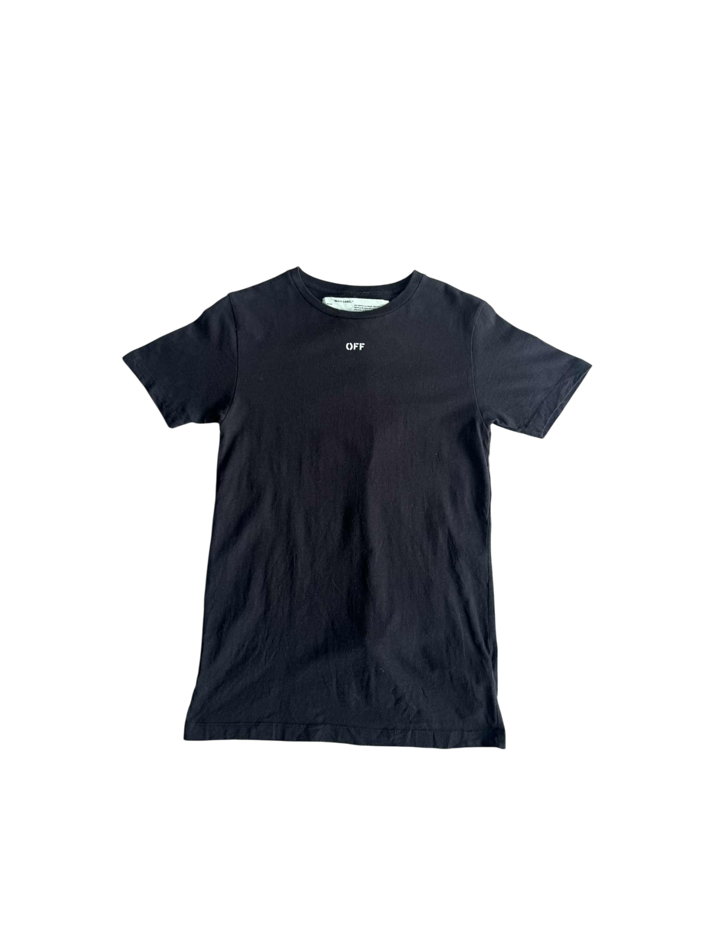Off- White Diagonal Logo Black Tee