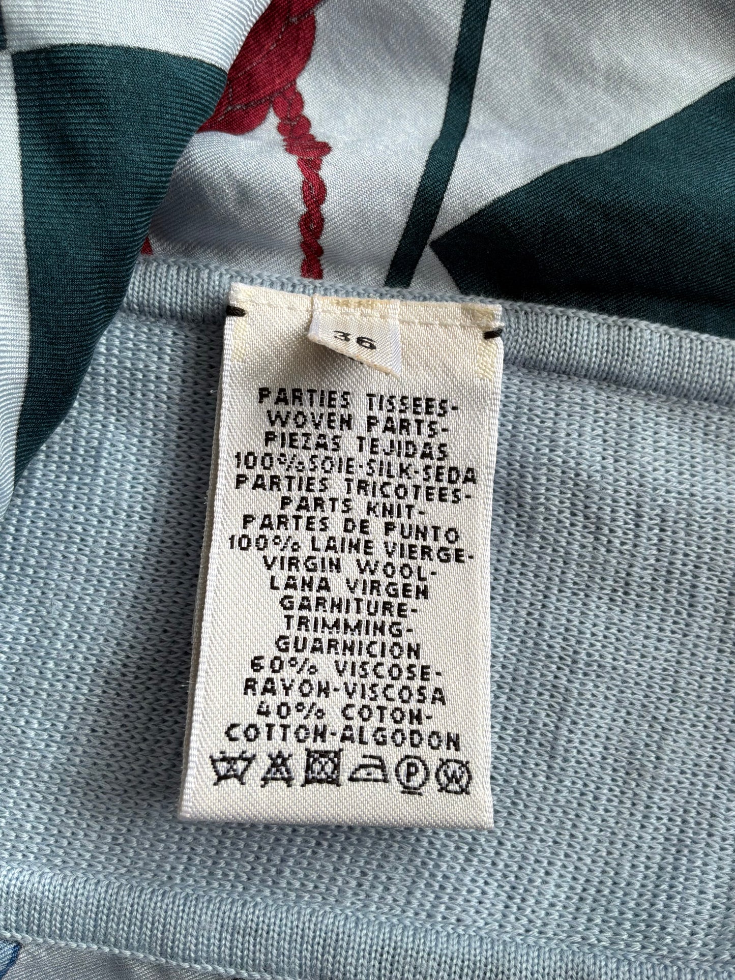 Hermes Margiela Era Shoulder Zip Blue Vest