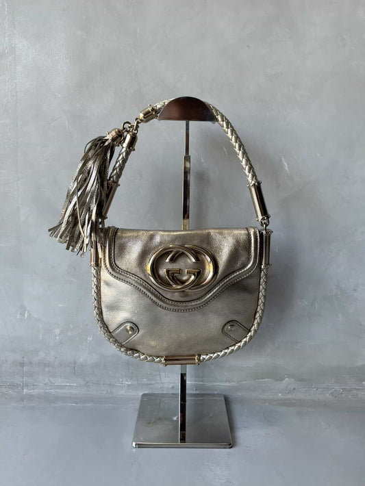 Gucci Metallic Fringe Handbag