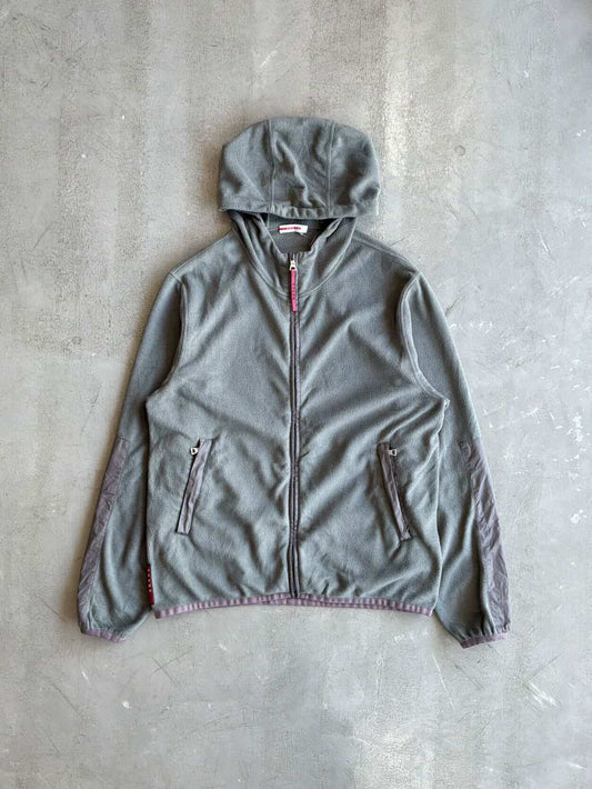 Prada Fleece Zip Hoodie
