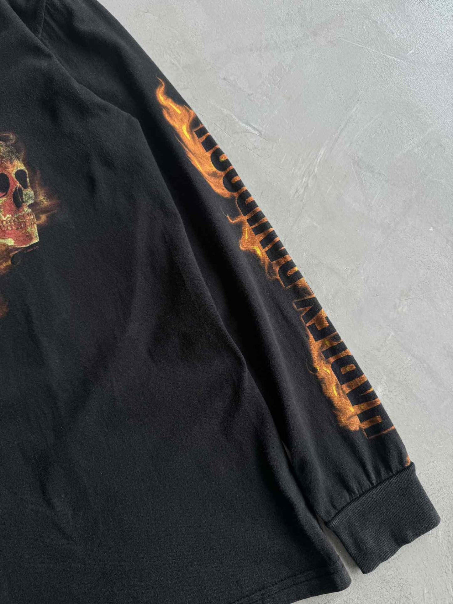 Harley Davidson Flame Skull Longsleeve Shirt