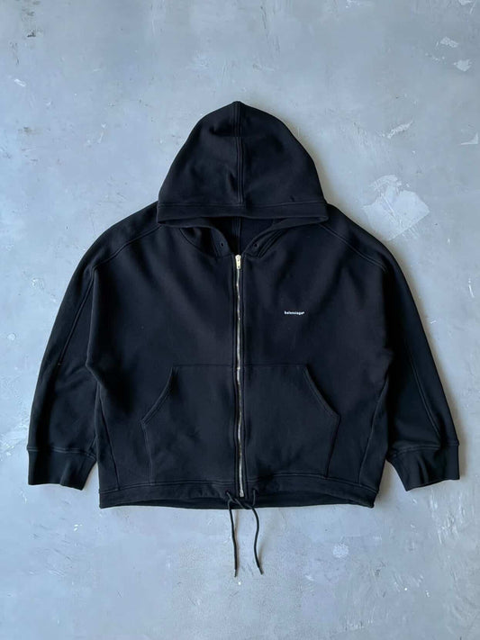 Balenciaga Script Zip Hoodie
