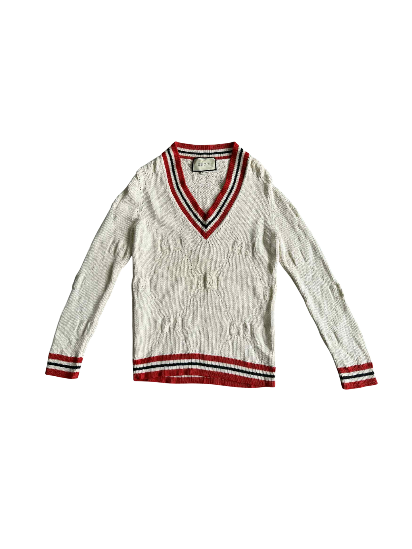 Gucci Monogram Striped Casual Long Sleeve Sweater