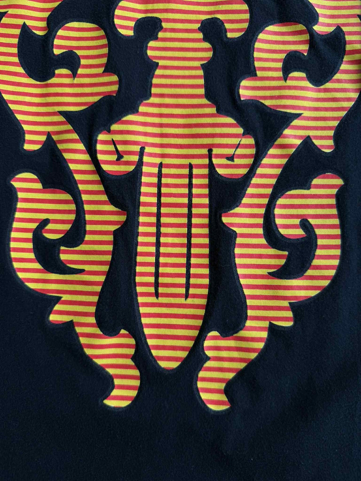 Chrome Hearts Orange Stripes Logo Tee