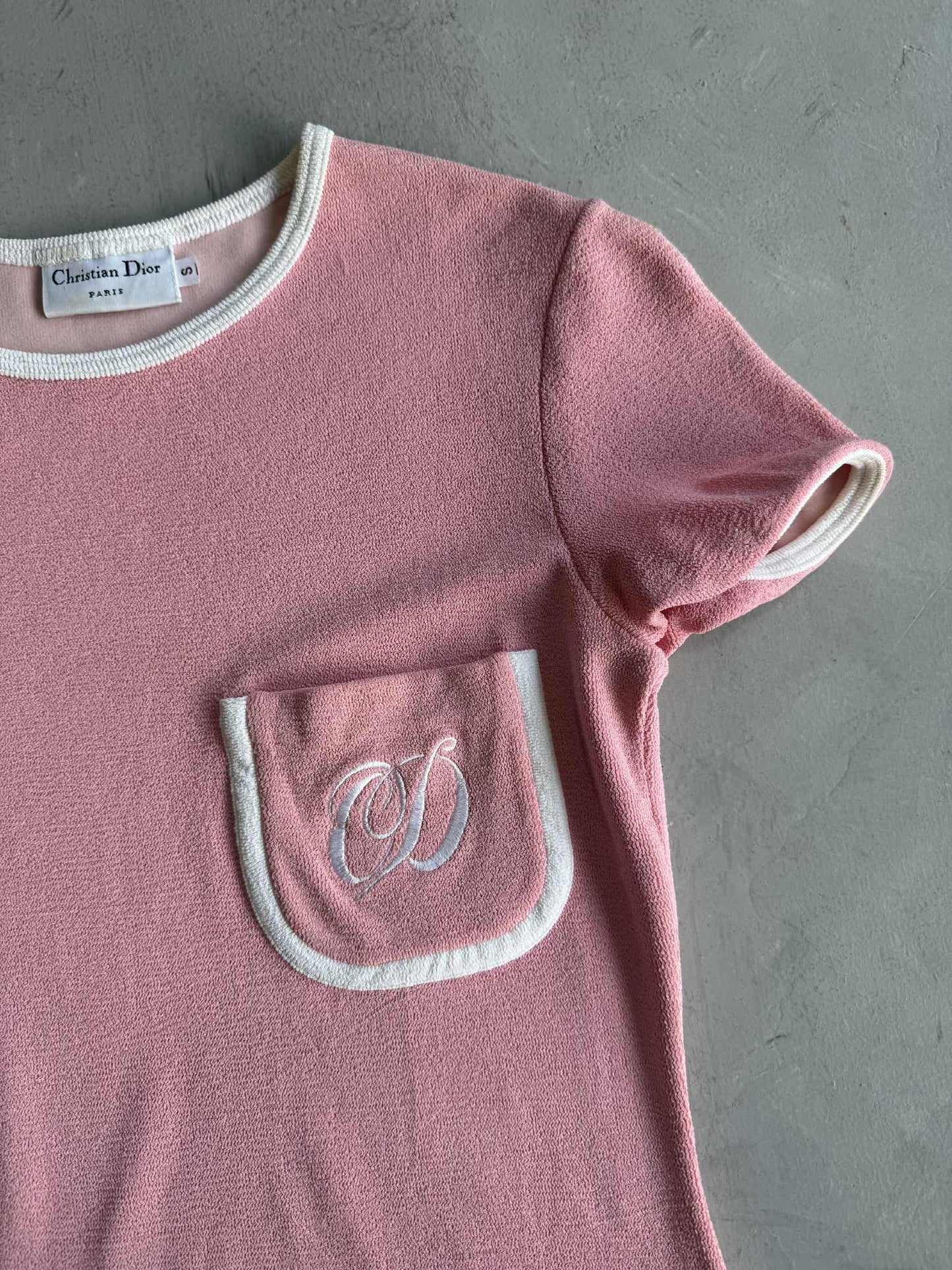 Christian Dior Vintage Pink pocket Dress