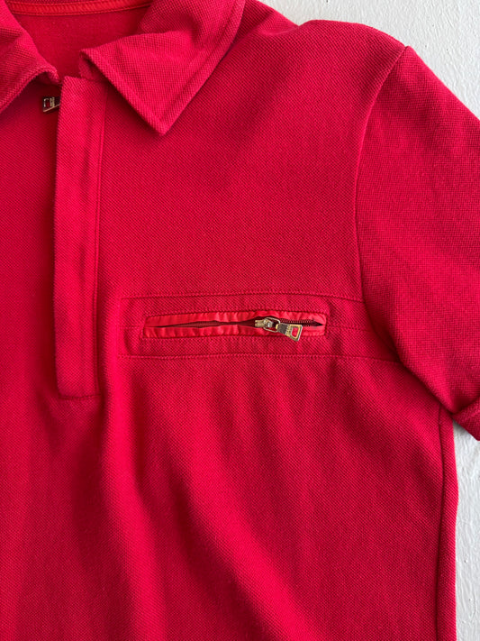 Vintage Prada Red Tab Polo Shirt