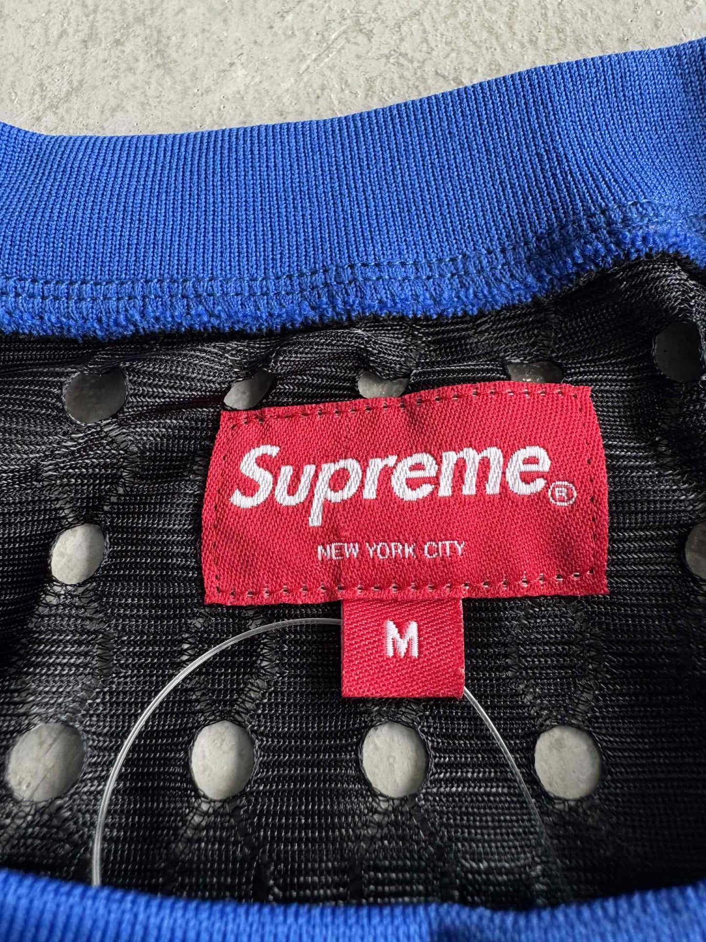 Supreme Perforated Stripe Warm Up Top