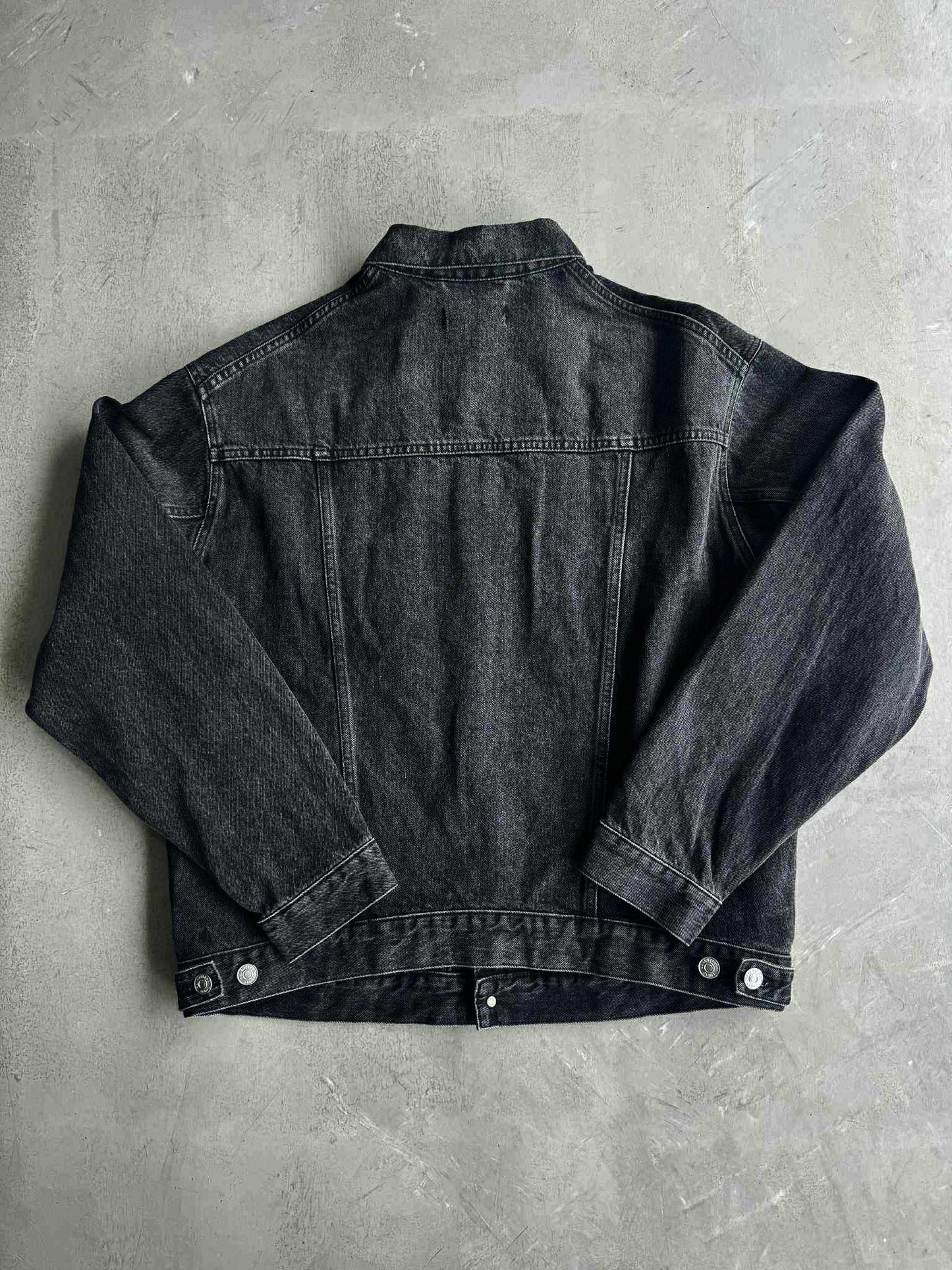 Balenciaga Embroidered Logo Denim Jacket