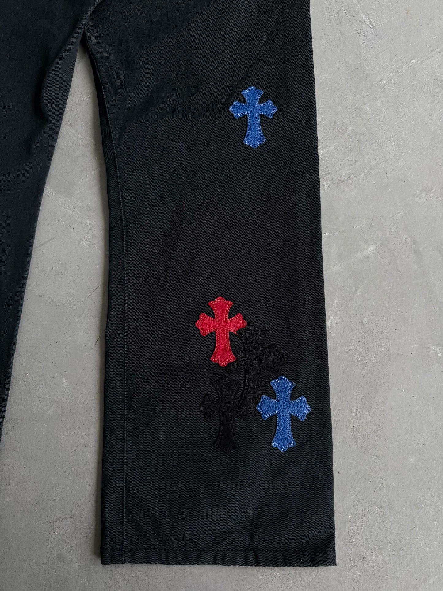 Chrome Hearts Spiderman Cross Patches Chino Pants