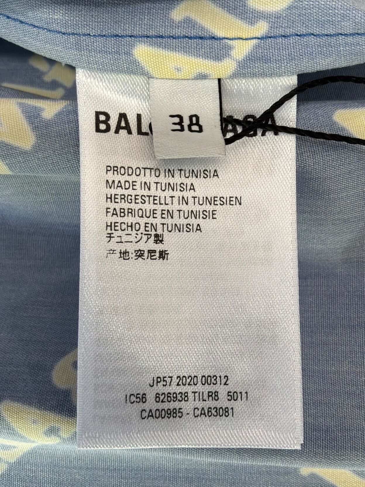 Balenciaga All Over Print Shirt