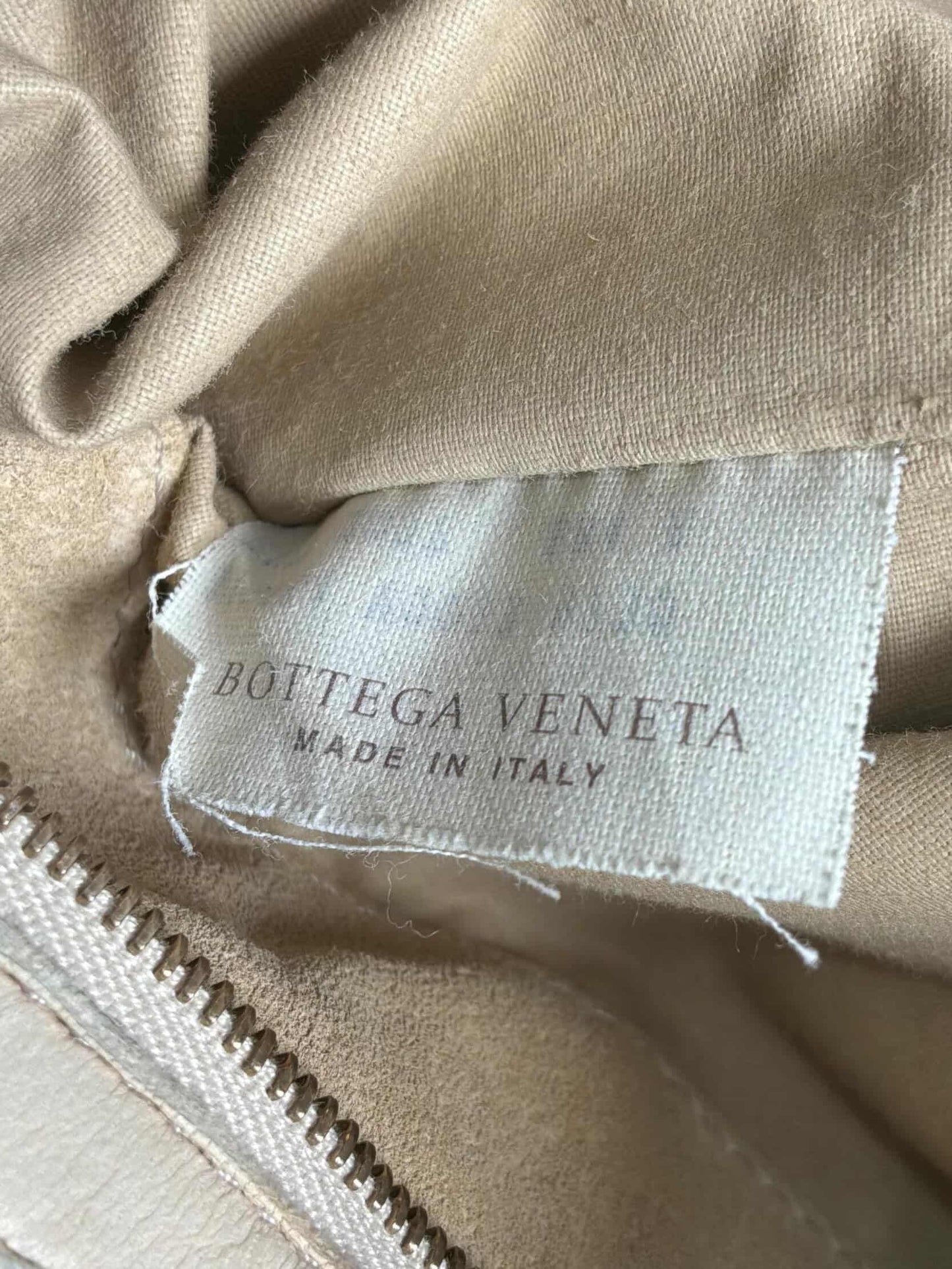 Bottega Veneta Intrecciato Cream Hobo Bag