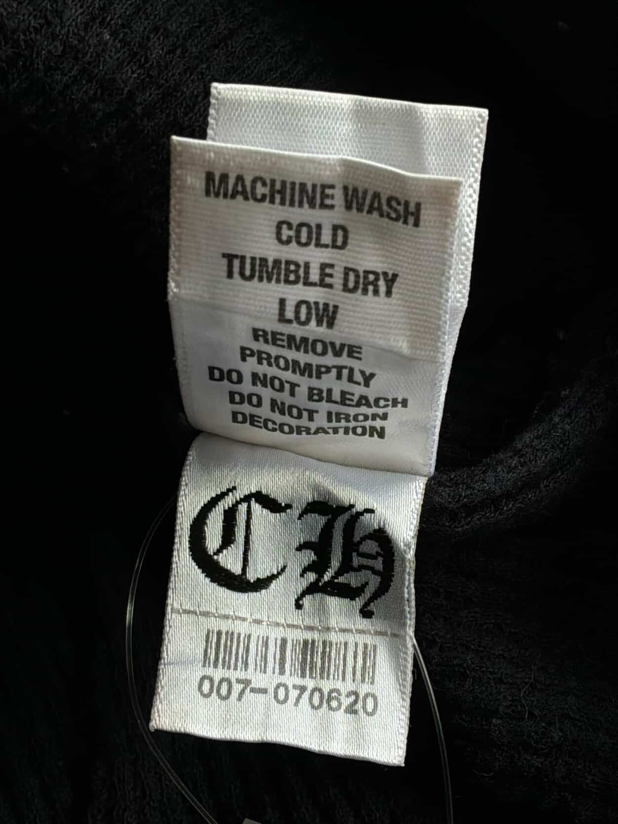 Chrome Hearts Vintage Red Cemetery Thermal Zip Hoodie