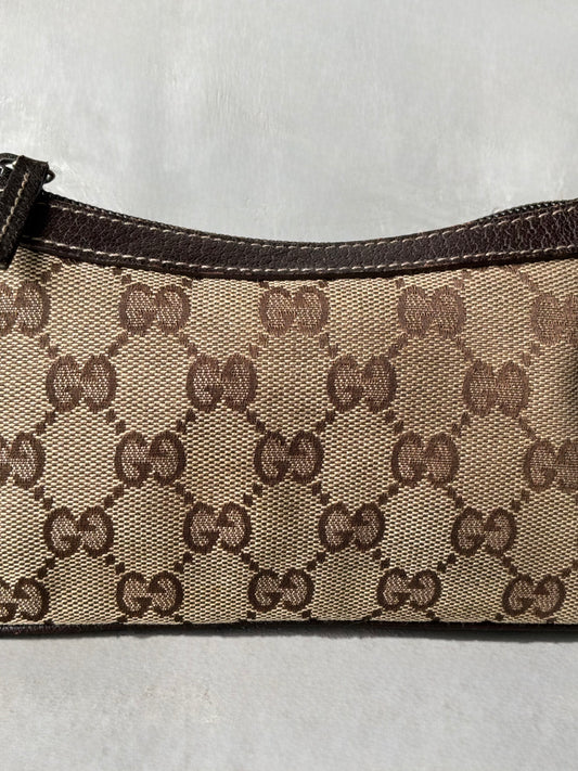 Gucci Brown Monogram Pochette