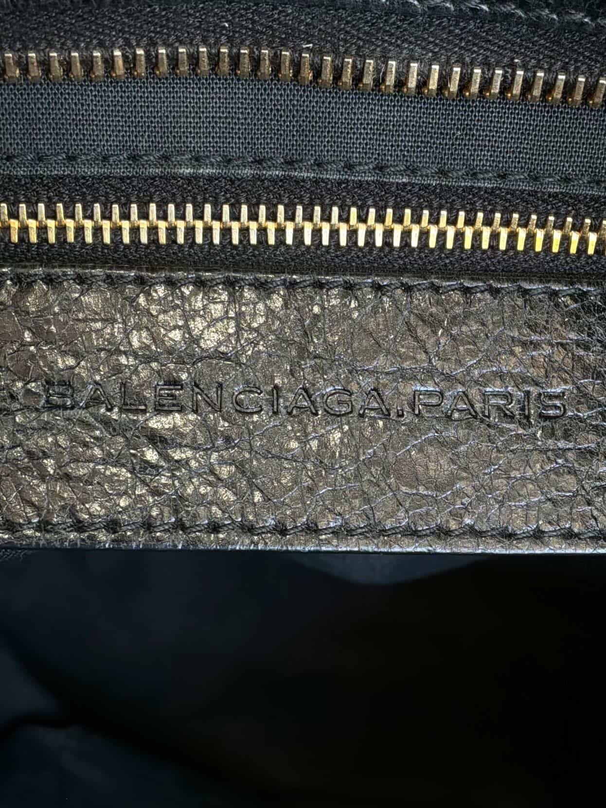 Balenciaga City Classic Medium Black On GHW