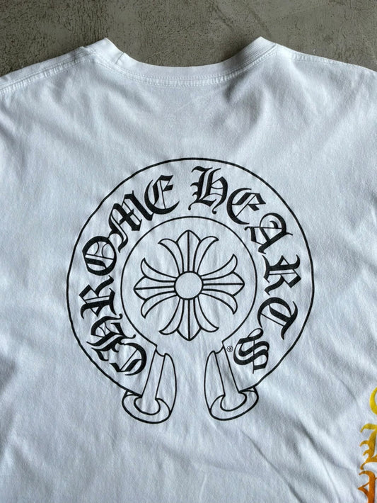 Chrome Hearts Side Script Horseshoe Tee