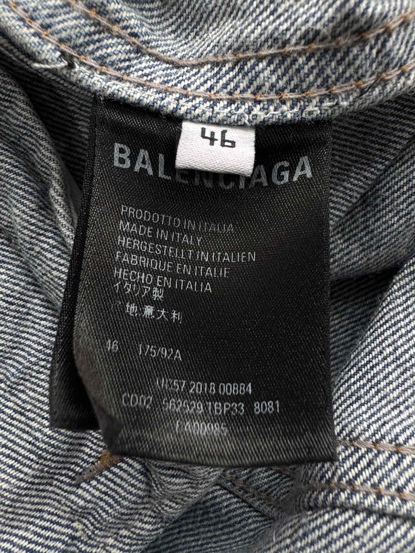 Balenciaga Graffiti Denim Jacket